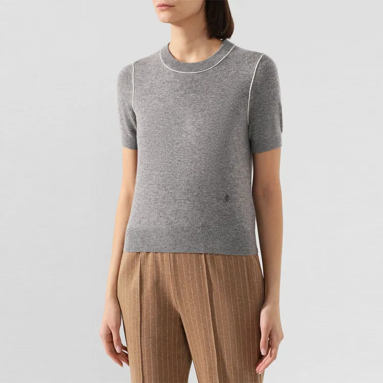 Burberry Cashmere Sweaters Women's Gray-2