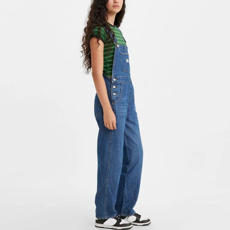 Levis Overalls Women's Blue-4