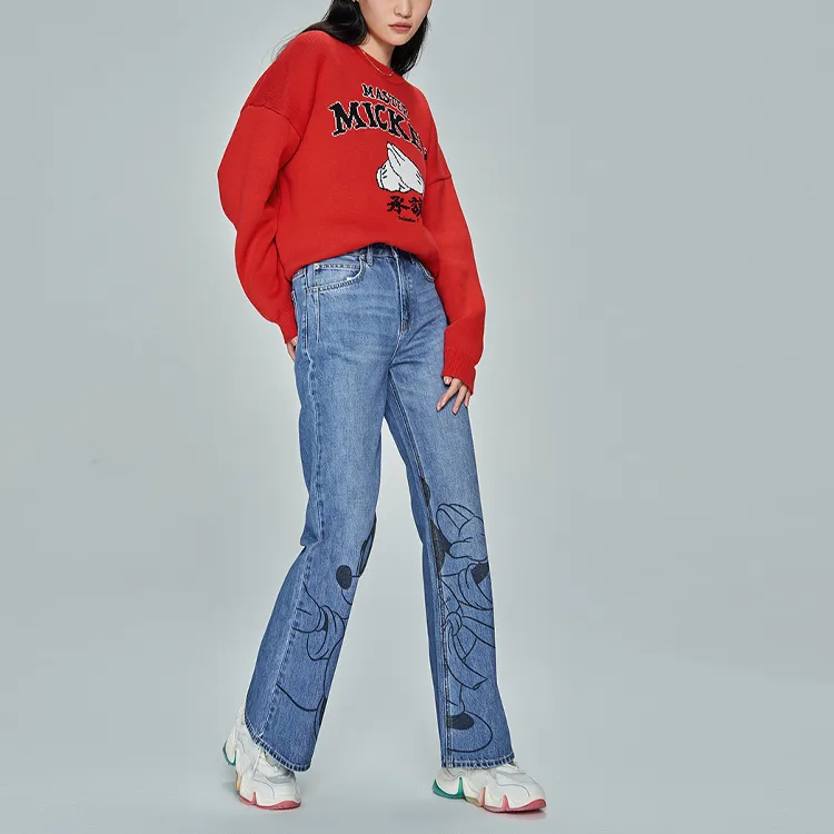 Lee x Disney Sweater Women's Red-2