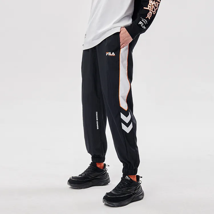 FILA FUSION Knitted Sweatpants Men Pitch Black-4