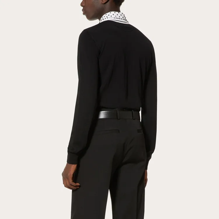 Valentino Polo Shirts Men Black-3