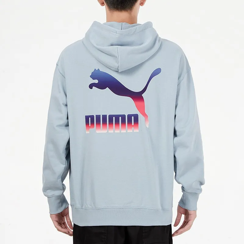 PUMA Sweatshirts Men Light Blue-3