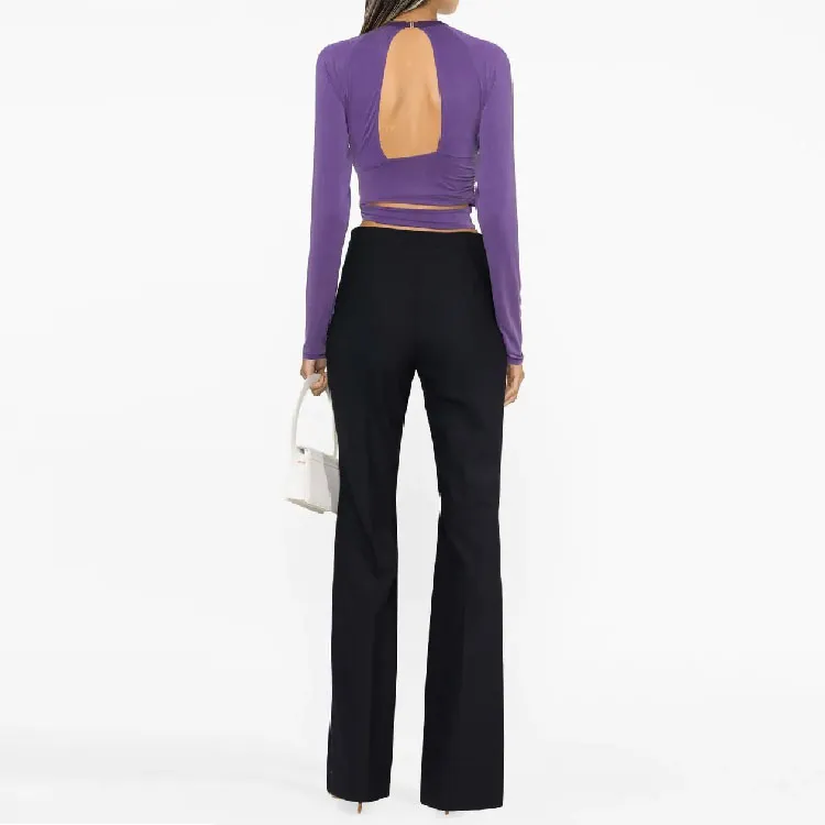 Jacquemus Crop Tops Women's Purple-2