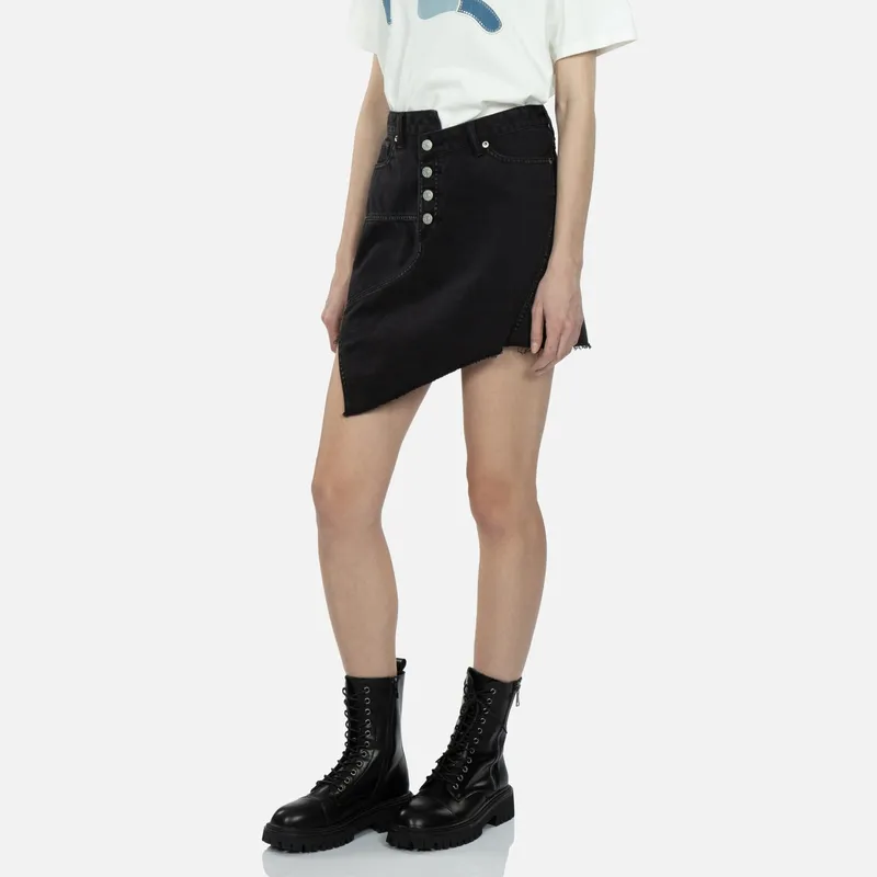 EVISU Casual Short Skirts Women's Black-2