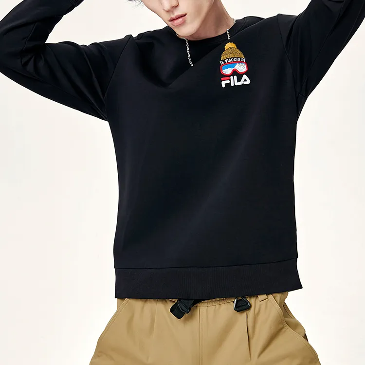 FILA Sweatshirts Men Jet Black-3