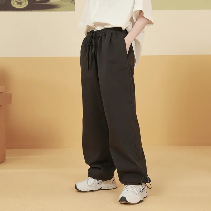 FRLMK Casual Pants Unisex Black-3