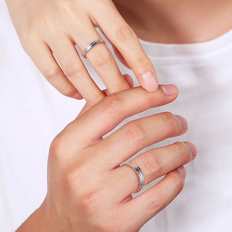 FANCI PT950 Platinum Rings Unisex-1