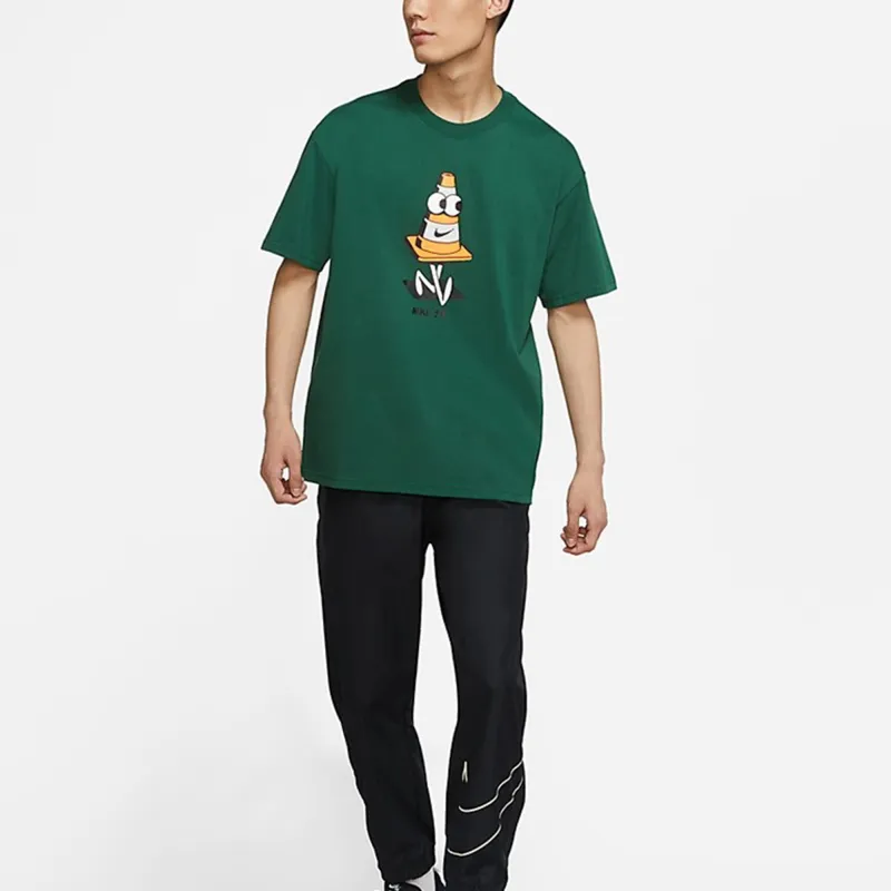 Nike T Shirts Men Green-2