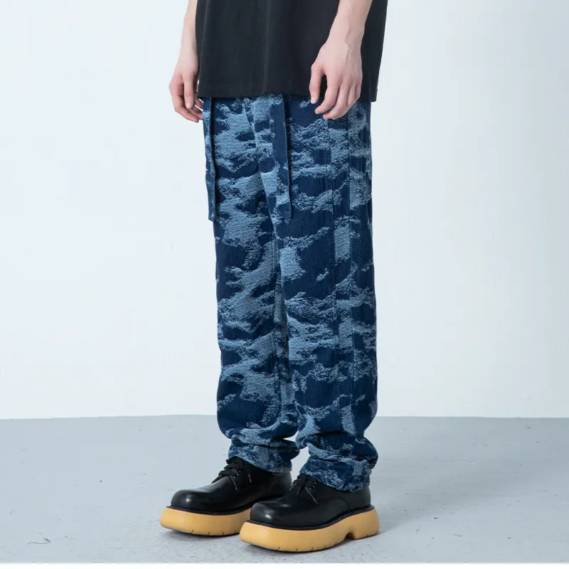 XINYINSU Jeans Unisex Blue-3