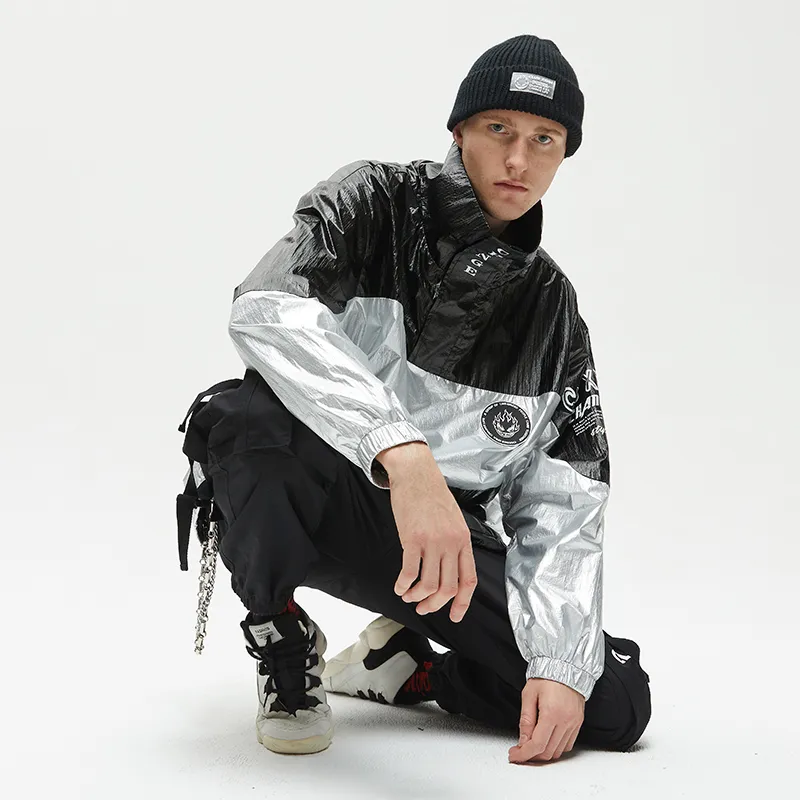 Clubxxhh Jackets Coats Unisex Black Silver-6