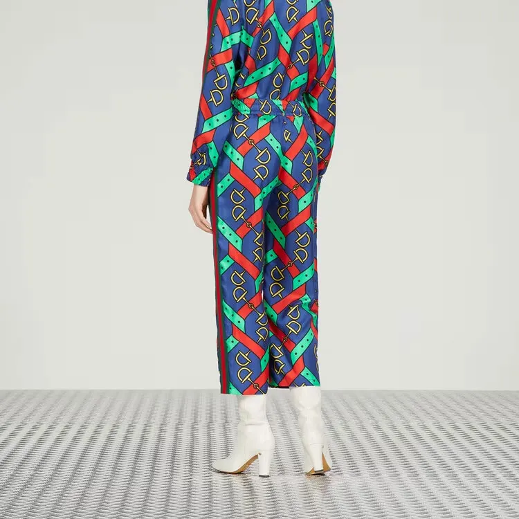 GUCCI Satin Cropped Trousers-3
