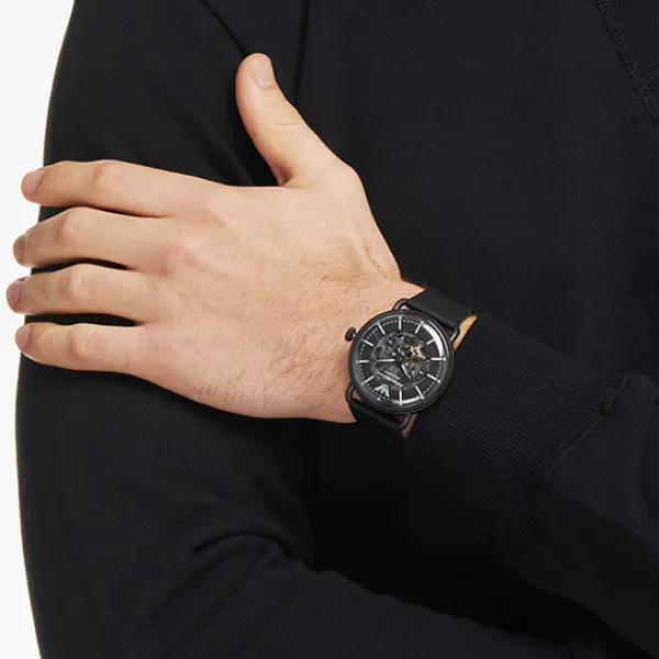 EMPORIO ARMANI AVIATOR Wrist Watch Mechanical Movement Black Dial Men's Watches-1