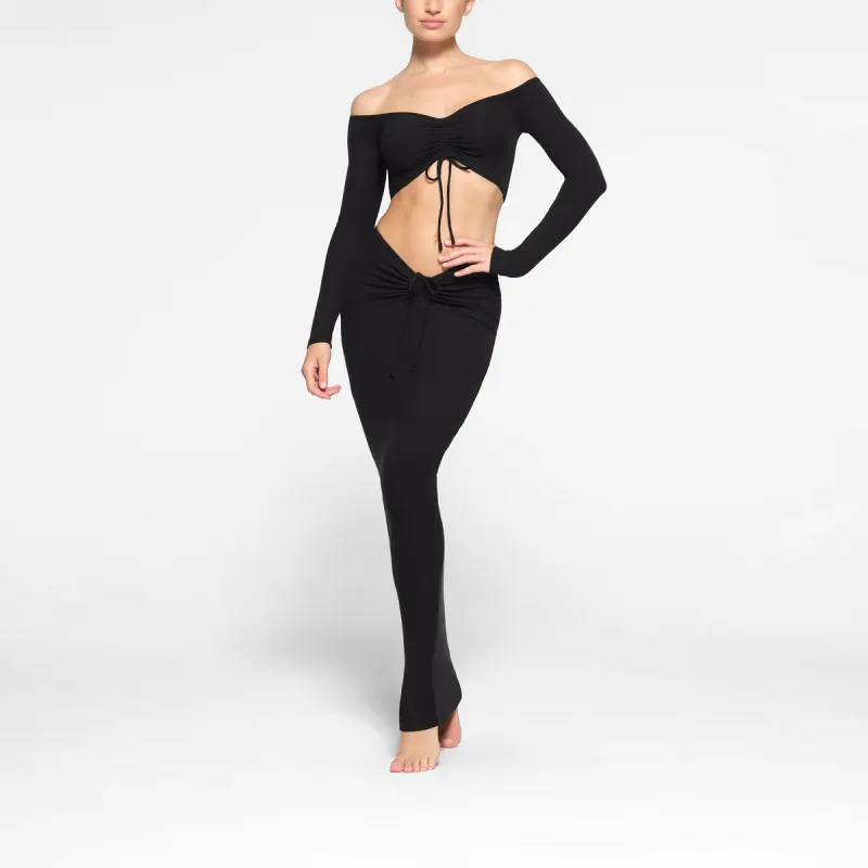 Skims Crop Tops Women's ONYX Black-1