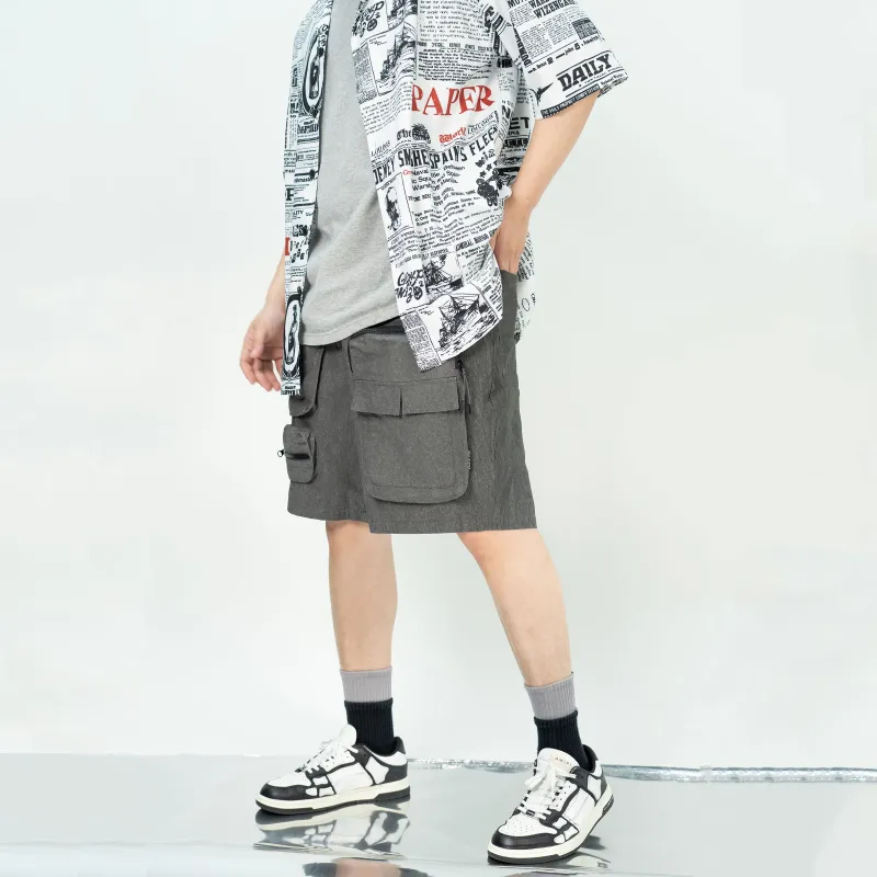 THEWIZBRAND Loose Fit Shorts Unisex Heather Gray-6