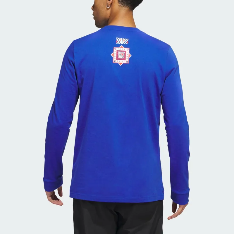 Adidas T-Shirts Men Royal Blue-2