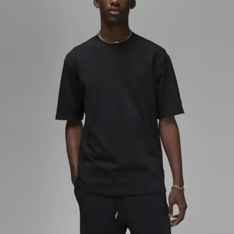 Jordan Wordmark T Shirts Men Black-3