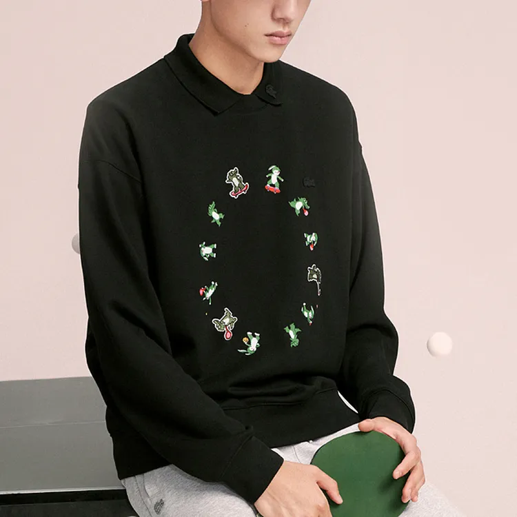 LACOSTE Sweatshirts Unisex Black-1