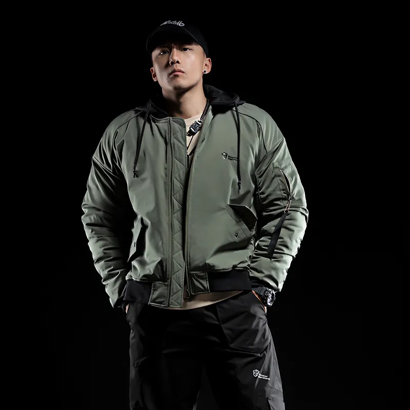 Monster Guardians Jackets Men Army Green-2