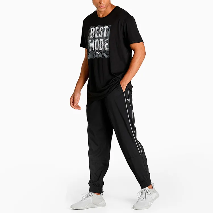 PUMA Knitted Sports Pants Men's Black-4