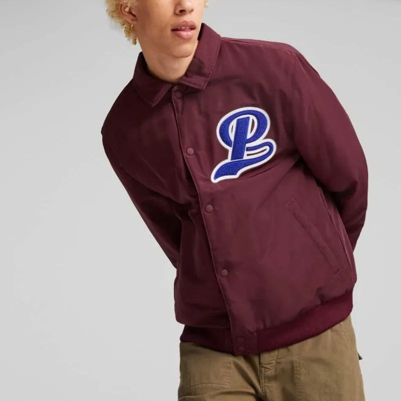 PUMA Team Bomber Jackets Men Fuchsia-2