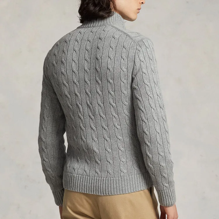 Polo Ralph Lauren Polo Pony motif Cable knit Cardigan-4