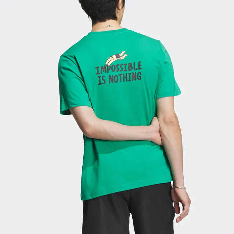 Adidas T Shirt Men's Lawn Green-2