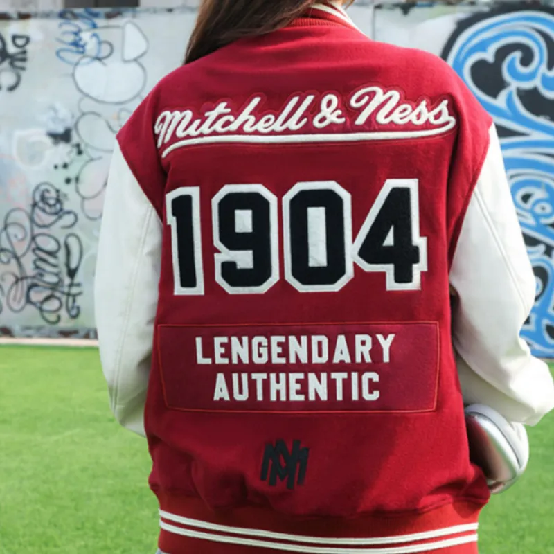 Mitchell Ness Baseball Jerseys Unisex Red-3