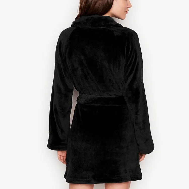 Victoria's Secret Bath Robes Women's Black-1