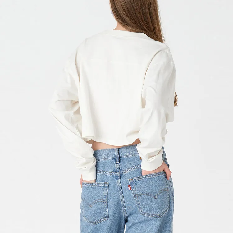 Levis Crop Tops Women's White-4