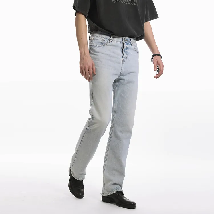 UNVESNO Jeans Unisex Light Blue-4