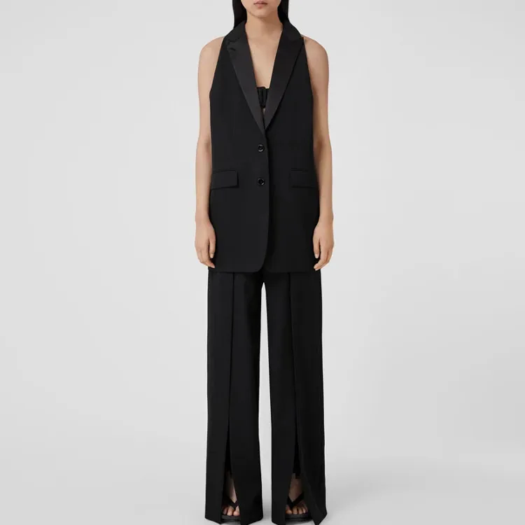 Burberry Wool Tailored Blazer Vest-2