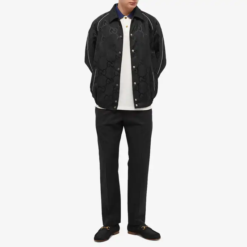 GUCCI Jumbo Gg Nylon Canvas Jacket-1