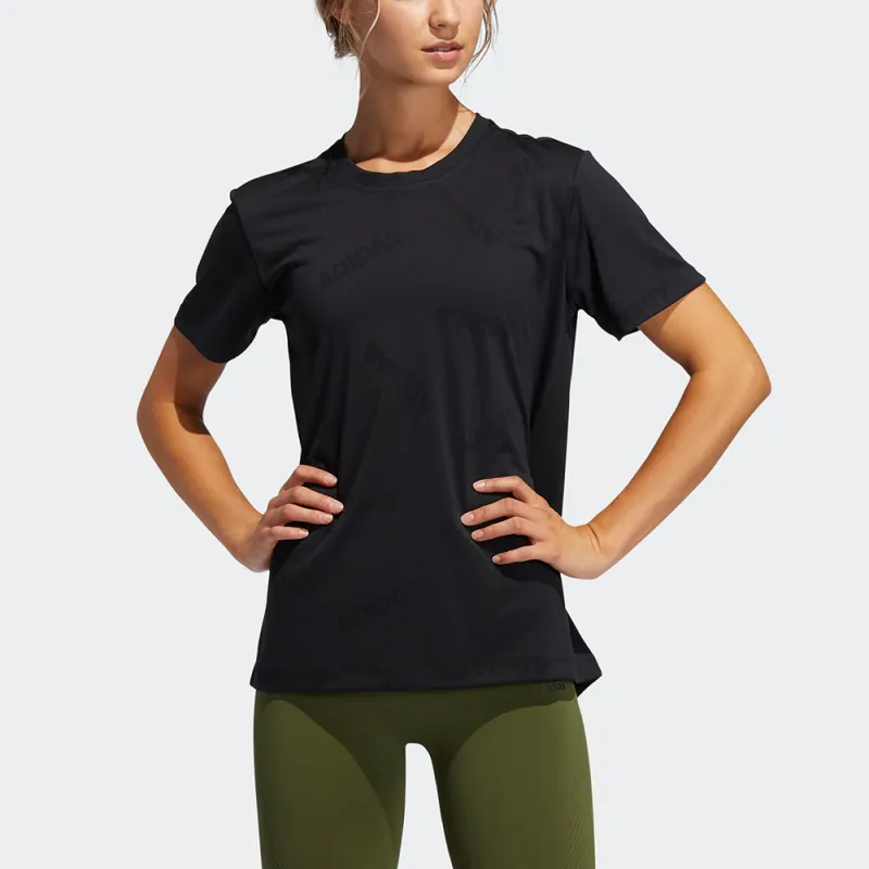 Adidas AEROKNIT T-Shirt Women's Black-2