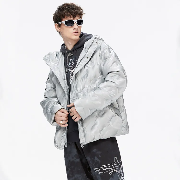 Boy London Down Jacket Winter Unisex Gray-4