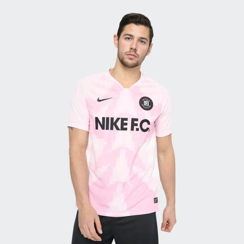 Nike FC Alphabet Printing Soccer/Football Short Sleeve T-Shirt-2