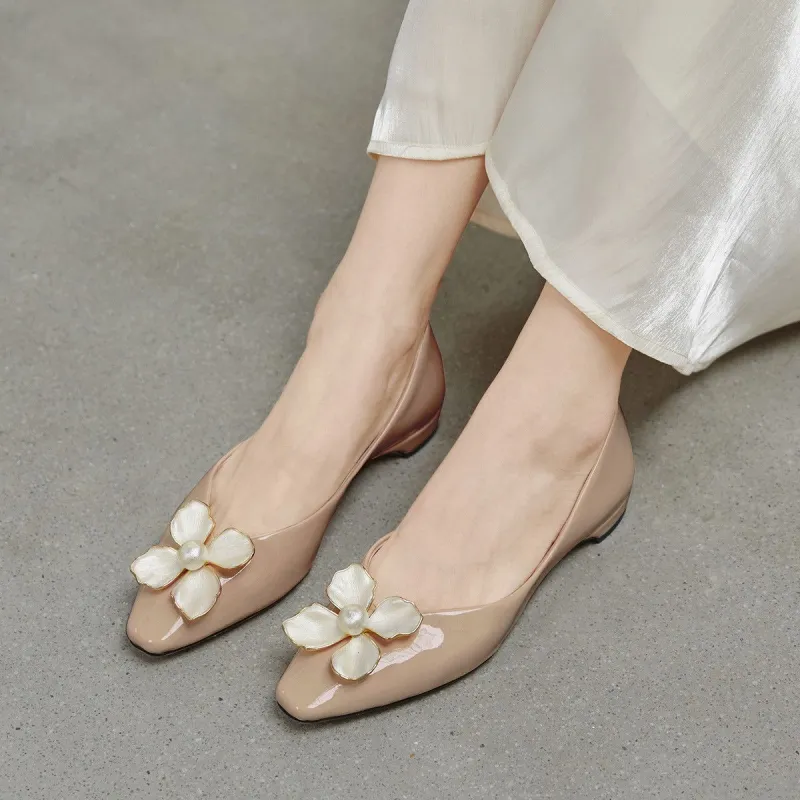 CAMEIDO Casual Single Shoes Women's Apricot-3