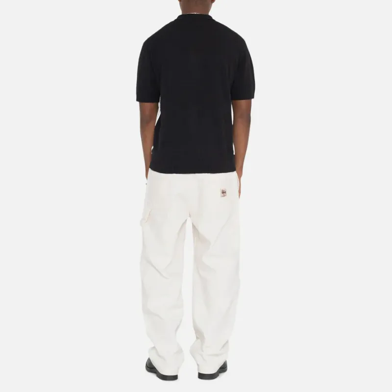 Stussy Textured Short Sleeve Polo Sweater-3