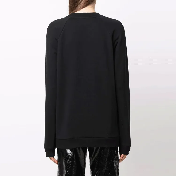 BALMAIN Printed Logo Sweatshirt 'Noir/Blanc'-3