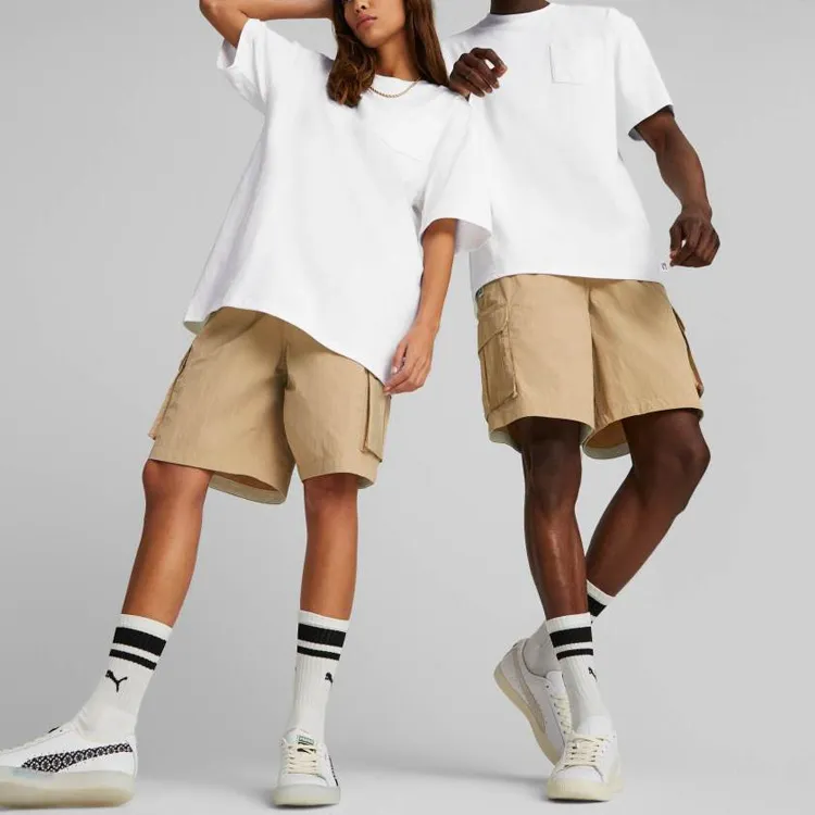 PUMA Mmq Series Sports Shorts Unisex Desert Yellow-2