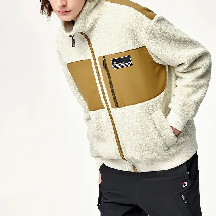 FILA Velvet Jackets Men Light Green-4