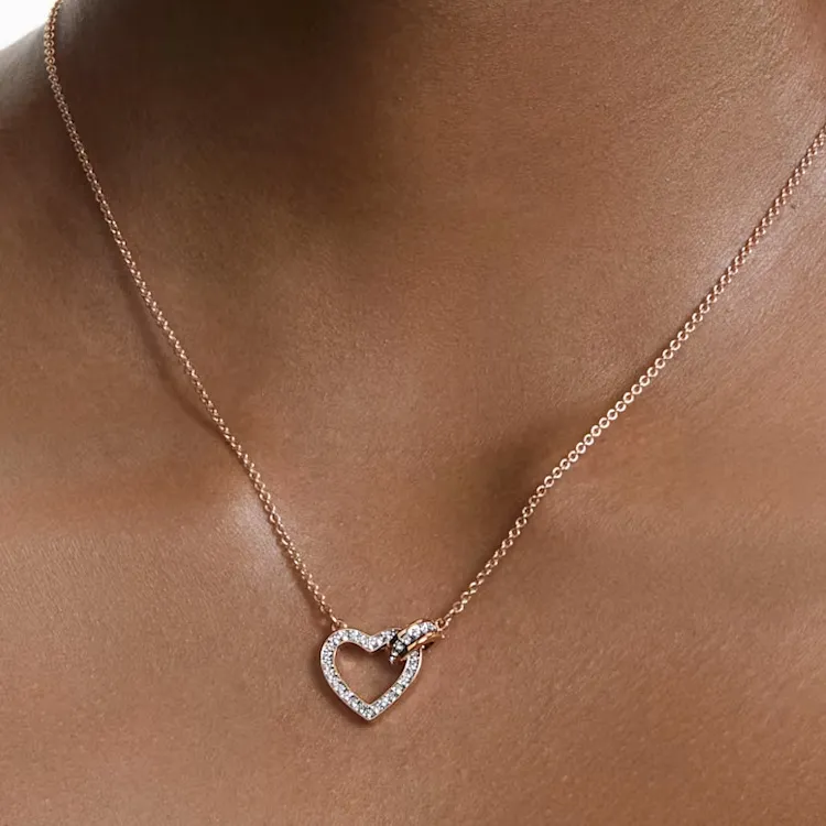 Swarovski Lovely Necklaces Women's Rose Gold-2