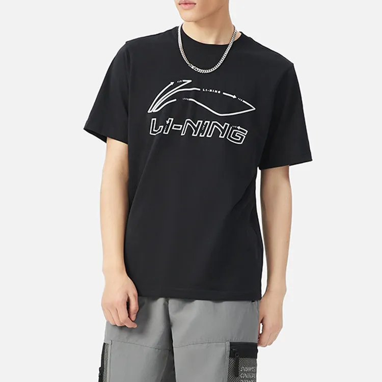 LiNing Sports Fashion Collection T Shirt Men's Black-3
