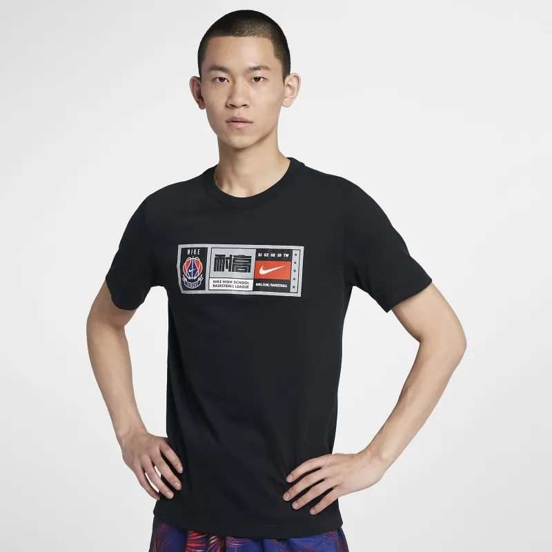 Nike T Shirts Men Black-3