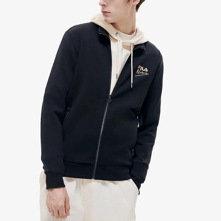 FILA Coach Jacket Spring Fall Men's Jet Black-3