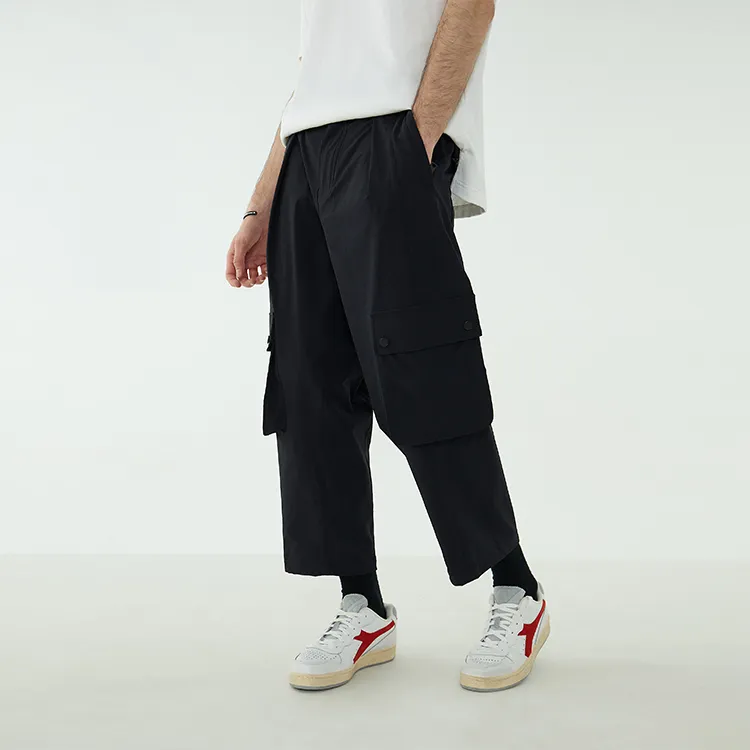 Diadora Straight Casual Pants Men's Black-6