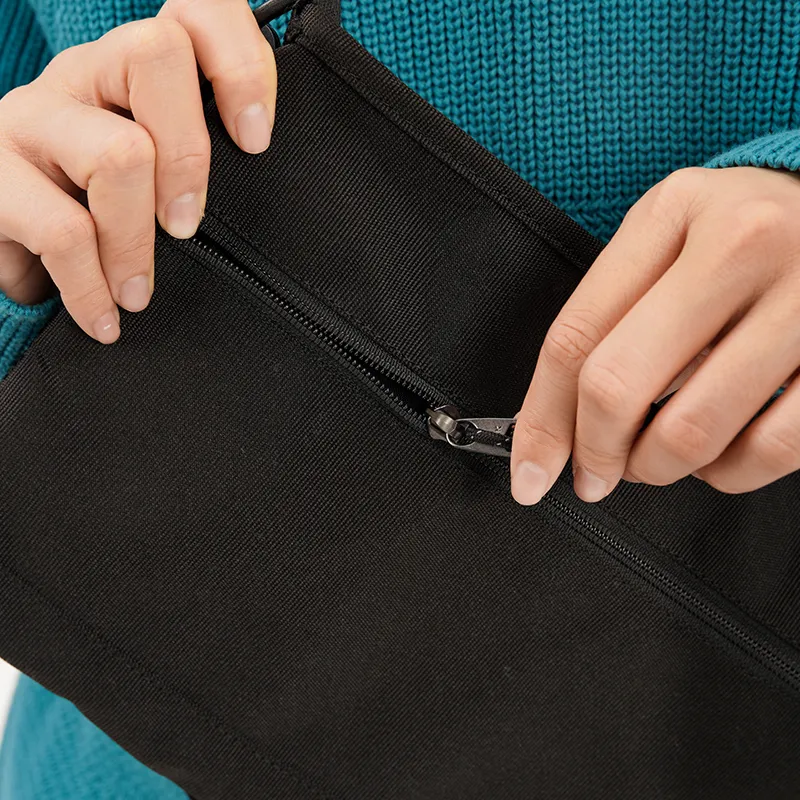 MostwantedLab Polyester Shoulder Bag, Crossbody Bag Regular Unisex Black-4
