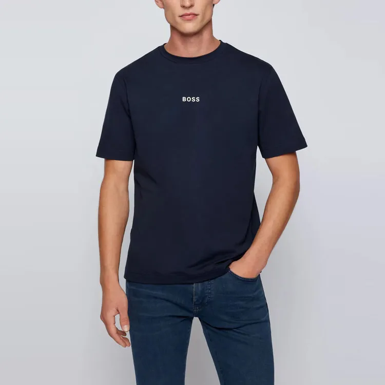 HUGO BOSS I Am The Lord T-Shirts Men Dark Blue-4