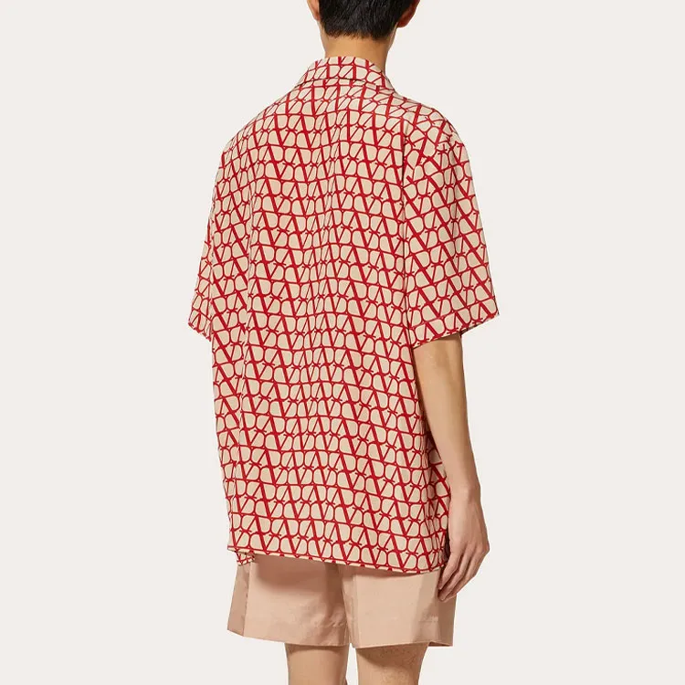 Valentino Shirts Men Red-1