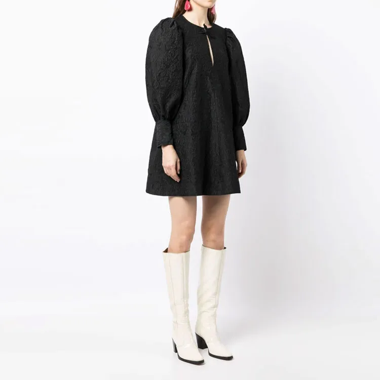 GANNI Jacquard Organza Mini dress-1