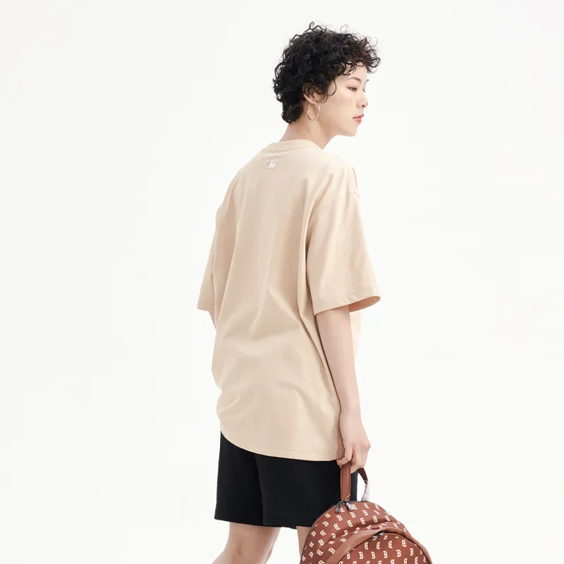 MLB Set in Sleeve T Shirt Unisex Sandy Brown-4